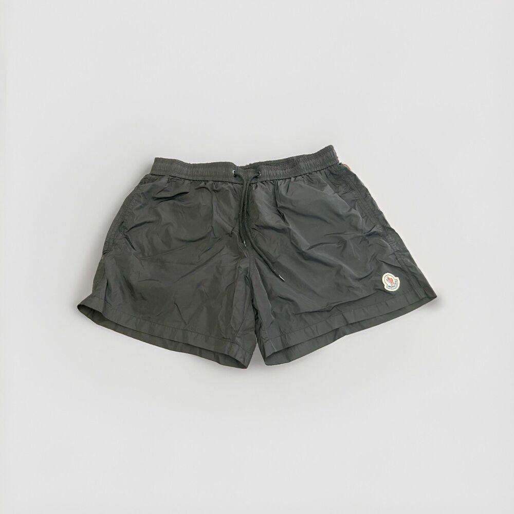 Moncler Nylon Shorts Men Black Swim Trunks Board Shorts Luxury Size XL